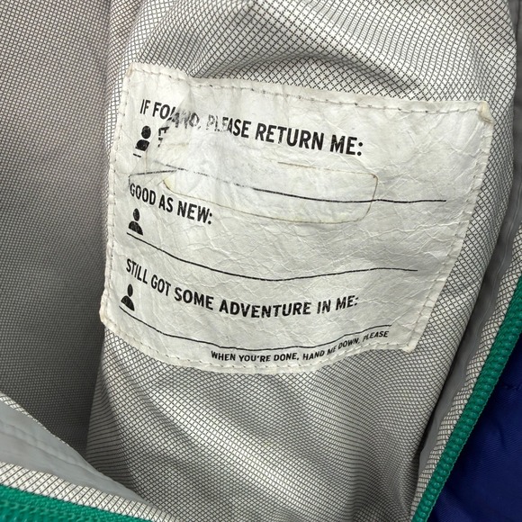 REI Co-op Rain Jacket Kids 8 Blue Hooded Waterproof Outdoor Gorpcore - Picture 8 of 9